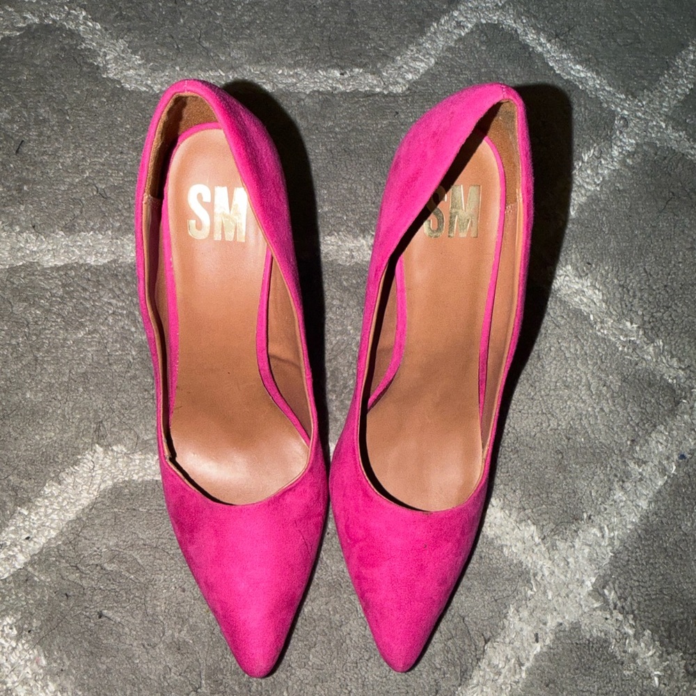 Steve Madden Fuchsia Suede Heels sz 10